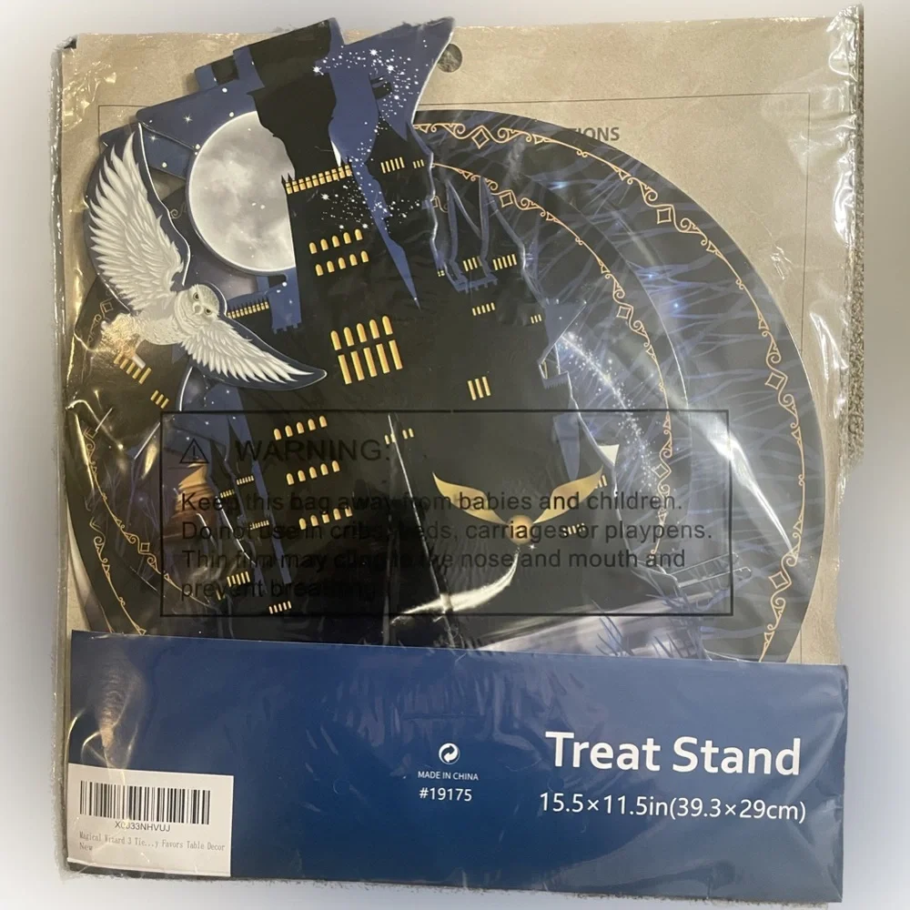 KALEFO Magical Wizard 3‎ Tier Cupcake Stand